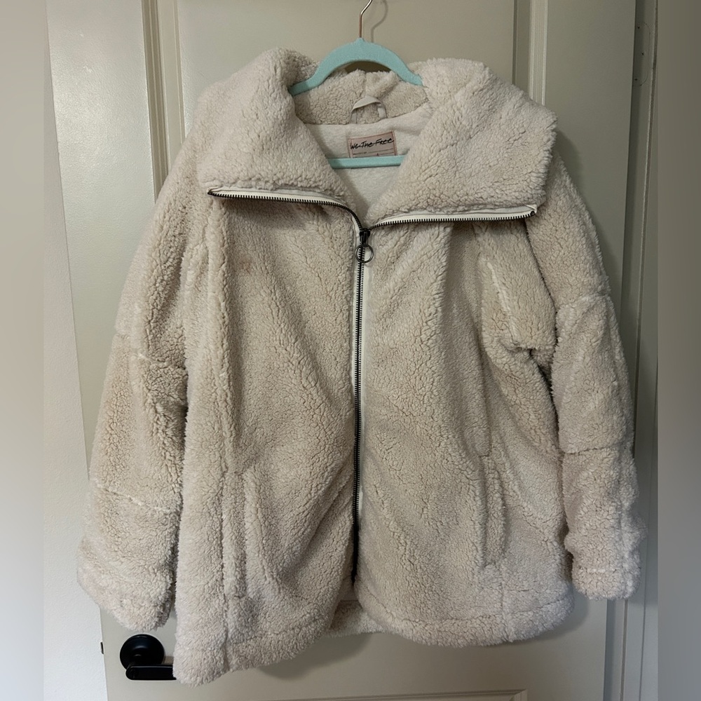 NWOT free people Raya cozy coat sherpa fleece oversized jacket